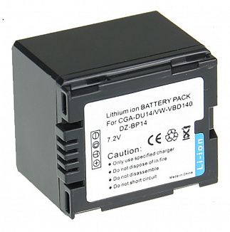 Аккумулятор для видеокамеры Panasonic CGA-DU12, CGR-DU14 7,2V 1440mAh код mb080597