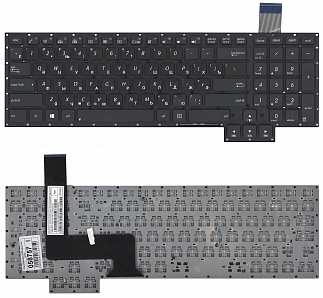 Клавиатура для ноутбука Asus G750 G750JX G750JW черная без рамки  код mb058757