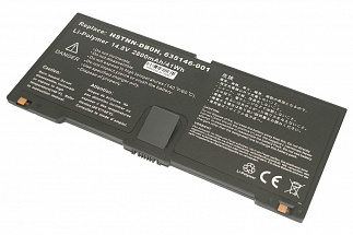 Аккумулятор для ноутбука HP 635146-001, FN04, QK648AA 14,8V 2800mAh код mb009322