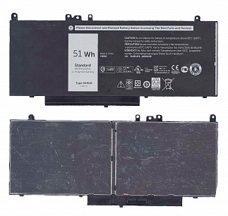 Аккумулятор для ноутбука Dell 7V69Y, 8V5GX, G5M10, TXF9M 7,4V 51Wh код mb014646