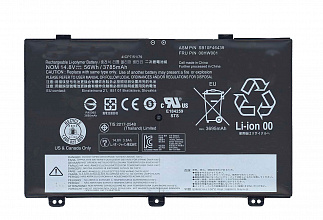 Аккумулятор для ноутбука Lenovo 00HW001, SB10F46439 14,8V 56Wh код mb017422