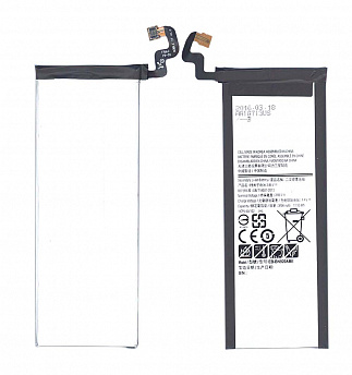 Аккумулятор для смартфона Samsung Galaxy Note 5 (SM-N9200, SM-N9208) 3,8V 3000mAh код mb017139
