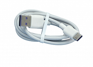 Кабель для зарядки USB Type-C/USB 2.0 (1.0 м) белый код 077376