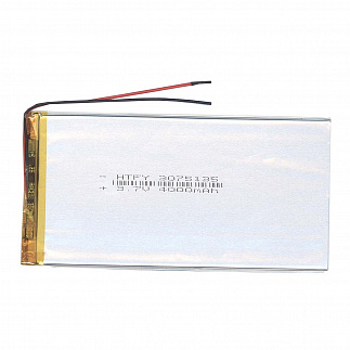 Аккумулятор (батарея) Li-polymer 3075135, 3*75*135мм 2pin 3,7 4000mAh код mb017353