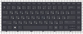 Клавиатура для ноутбука HP Probook 430 G5 440 G5 445 G5 черная с подсветкой код mb062113