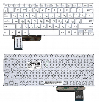 Клавиатура для ноутбука Asus 0KNB0-1122RU00, AEEX2701010, Q200, S200, X201, X202серии код TOP-99935W