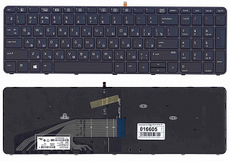 Клавиатура для ноутбука HP ProBook 450 G3 455 G3 470 G3 черная с подсветкой код 016605