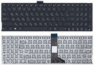 Клавиатура для ноутбука Asus K501, A501 серии черная с подсветкой код mb017701