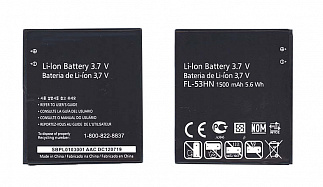 Аккумулятор для сотового телефона LG FL-53HN 3,7V 1500mAh код 014257