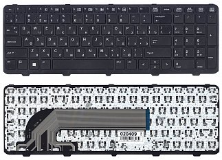 Клавиатура для ноутбука HP ProBook 450 G0, 450 G1, 470 G0, 470 G1 черная с рамкой код mb020409
