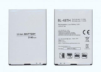 Аккумулятор для смартфона LG BL-48TH 3,8V 3140mAh код 014244