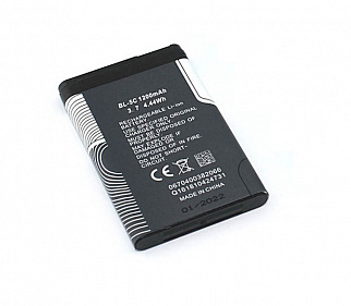 Аккумулятор для сотового телефона Nokia BL-5C, BL-5CA, BL-5CB, BL-5CV 3,7V 1200mAh код mb088228