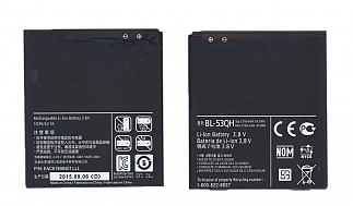 Аккумулятор для смартфона LG BL-53QH 3,8V 2150mAh код 014236