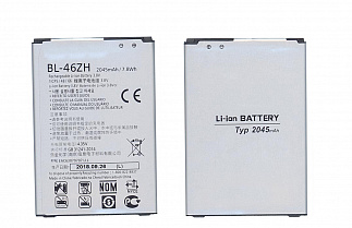 Аккумулятор для смартфона LG BL-46ZH 3,8V 2045mAh код mb062245