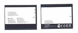 Аккумулятор для сотового телефона Alcatel CAB1400002C1, TLi014A1, TLi014A2 3,7V 1400mAh код 016436