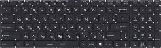Клавиатура для ноутбука MSI GT72 GS60 GS70 GP62 GL72 GE72 черная с 7-цветной подсветкой код mb060899